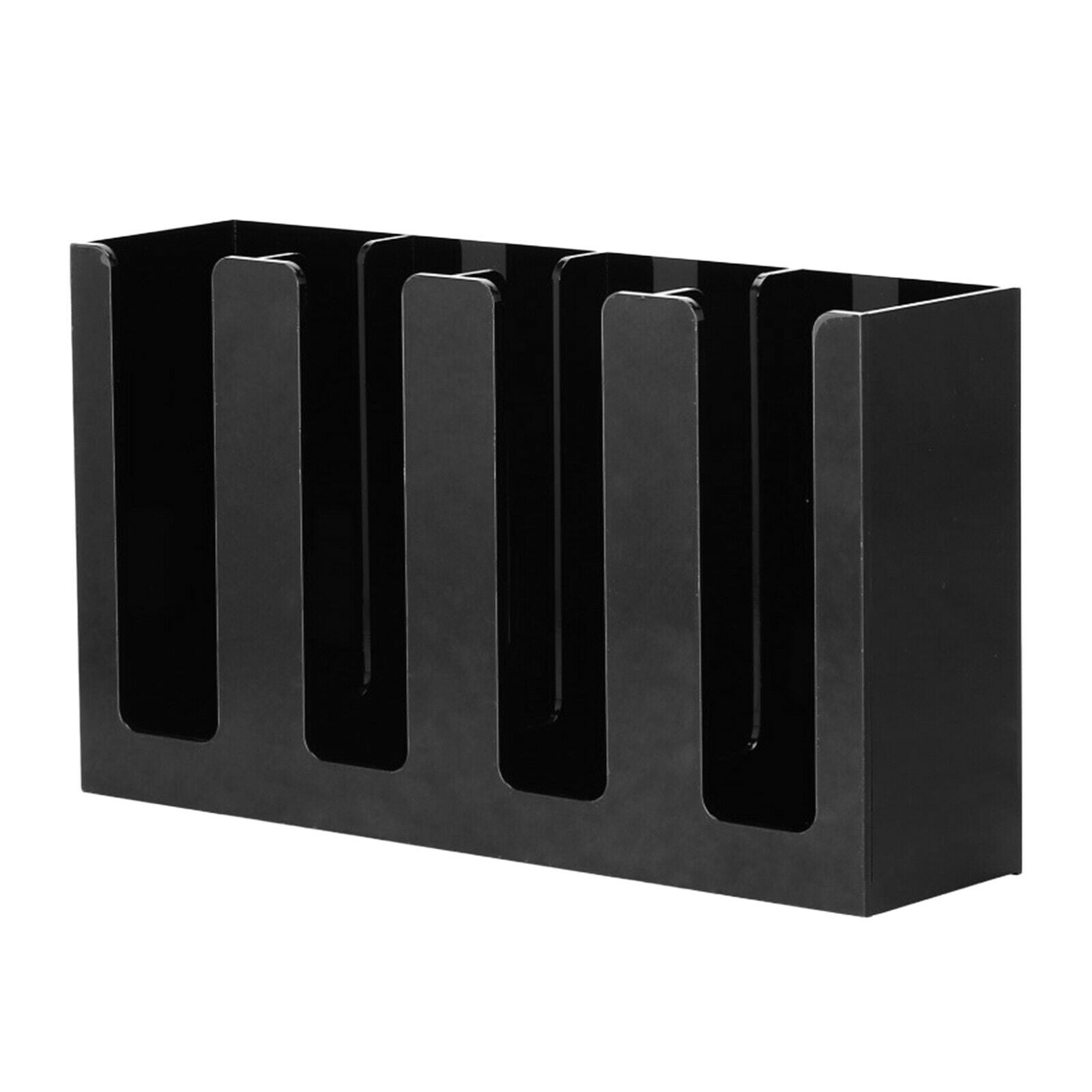 4 Compartments Coffee Cup Condiment Organizer Rack Countertop Cup Dispenser