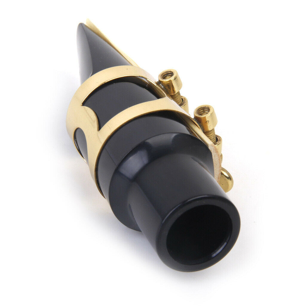 4pcs Tenor Saxophone Sax Mouthpiece + Reed + Reed Guard + Cleaning Brush Set