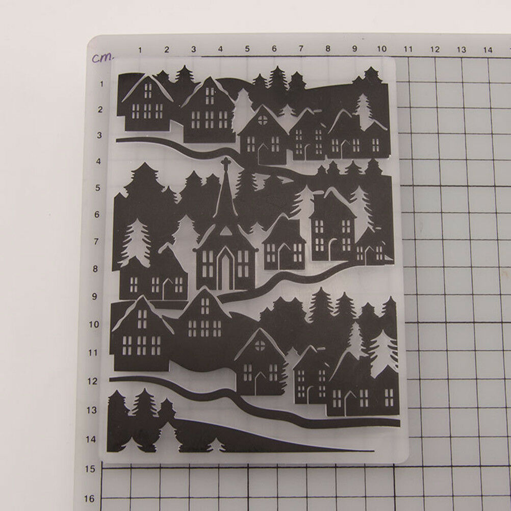 house Embossing folders Plastic Embossing Folder For Scrapbooking DIY car.l8