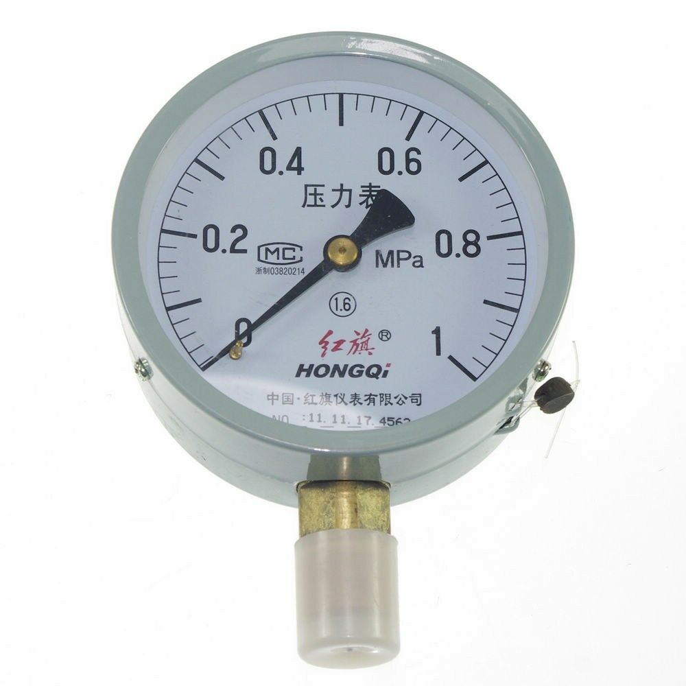 Water Oil Hydraulic Air Pressure Gauge Universal GaugeM20*1.5 100mm Dia 0-1Mpa