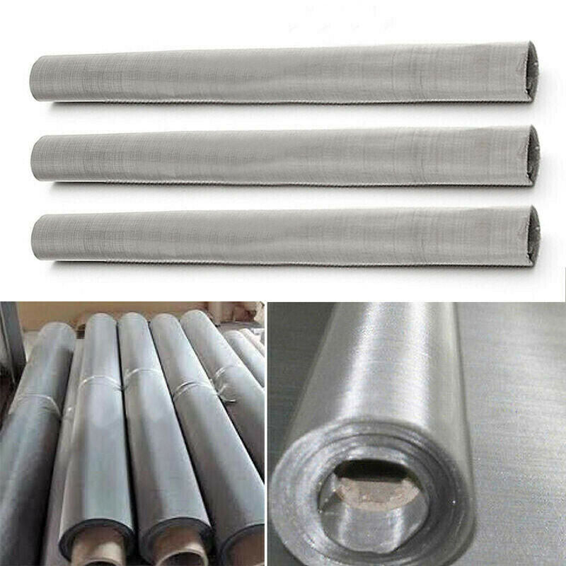 12"x 24" 304 Stainless Steel Woven Wire Filtration Grill Sheet Fine Filter