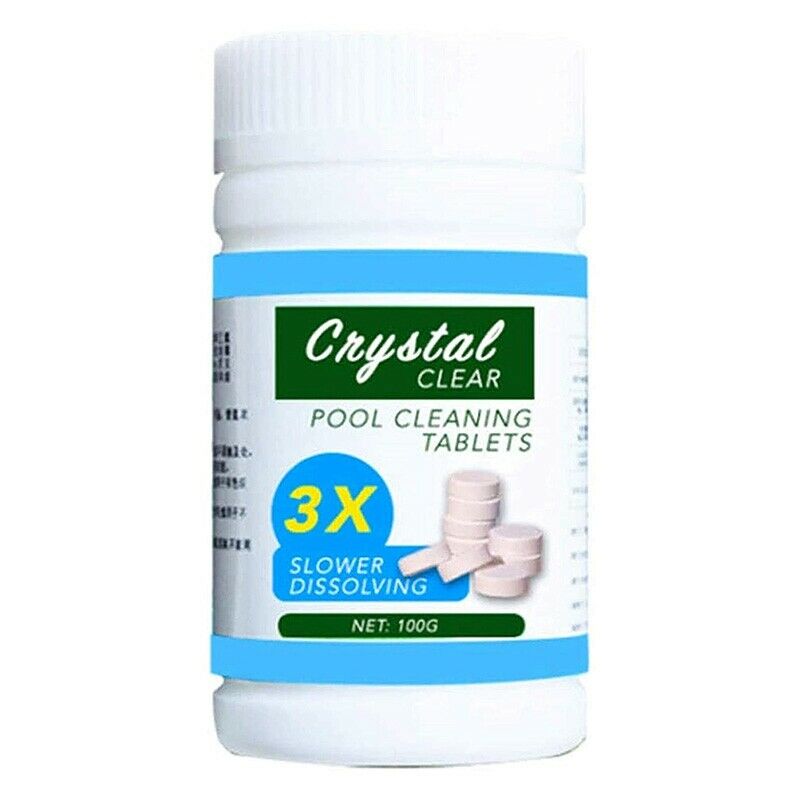 100g Swimming Pool Cleaning Tablets Pills Chlorine Tablets Instant EffervescenV4
