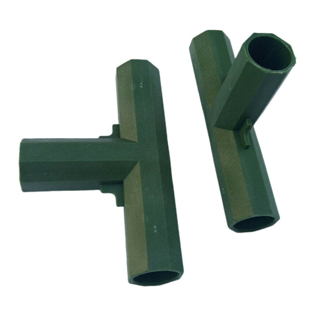 2pcs Green Greenhouse Joints for Flower Stands, Furniture, Shelves 3T