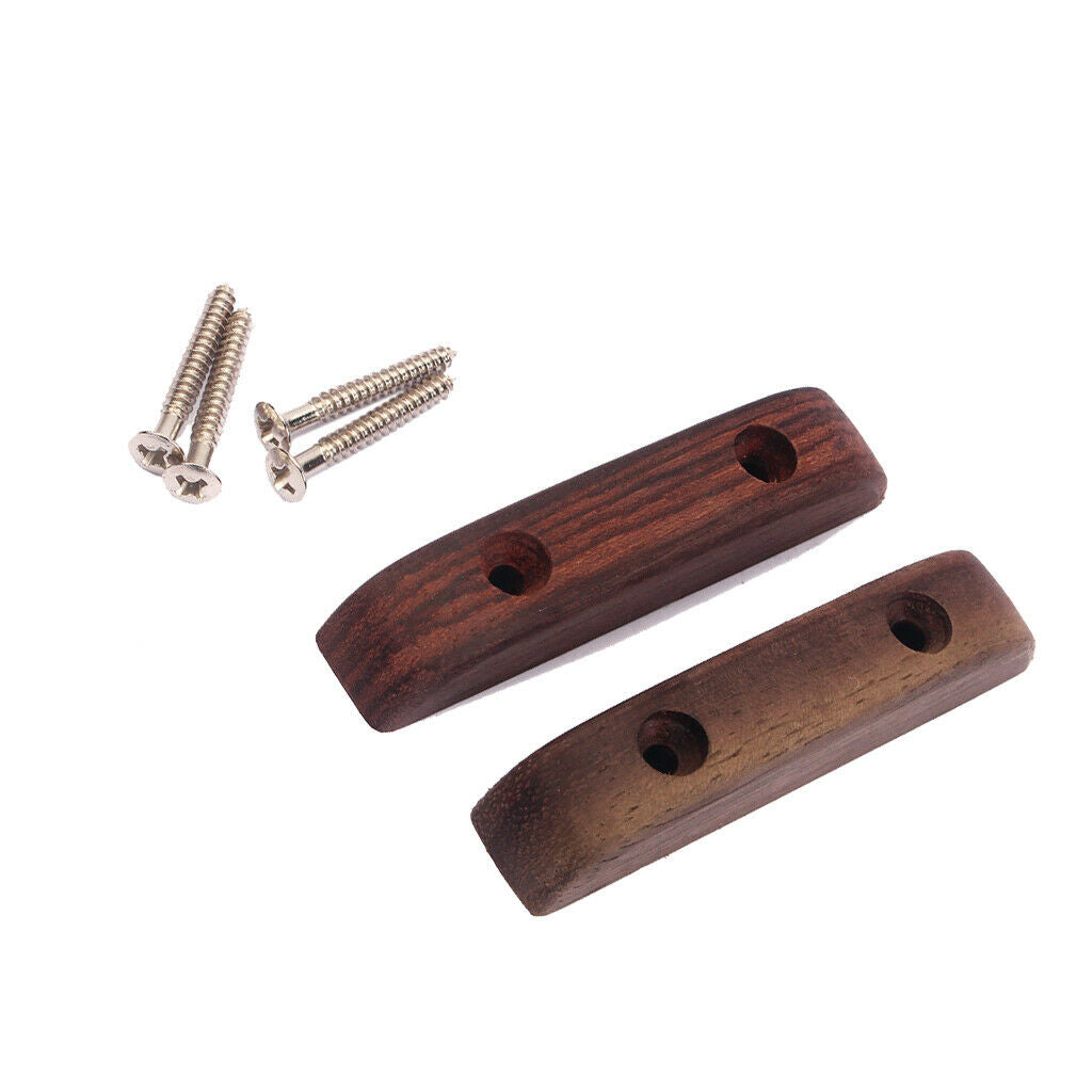 2pcs Rosewood Thumb Rest with 4pcs Mounting Screw for Bass Guitar Parts