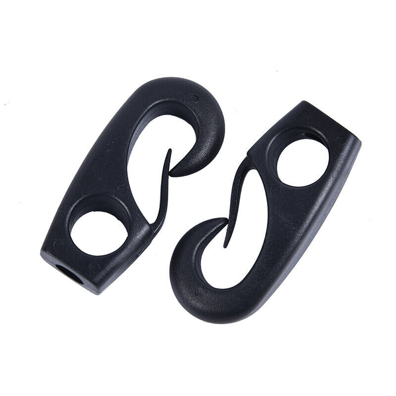 6Pcs Nylon Cord Rope Clip Hook for Kayak Bungee Rope Line Rowing Boat Hoo.l8