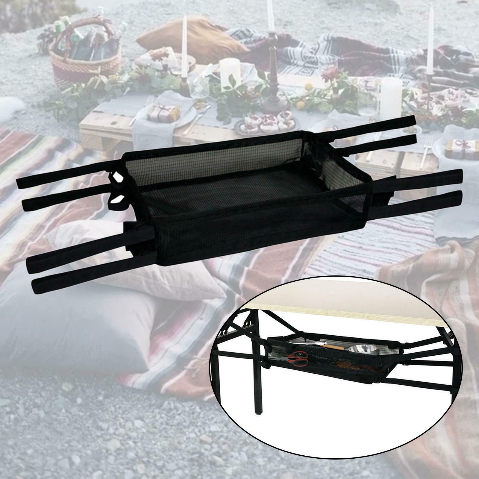 Camping Table Storage Bag Portable Hanging Tableware Organizer for Barbecue