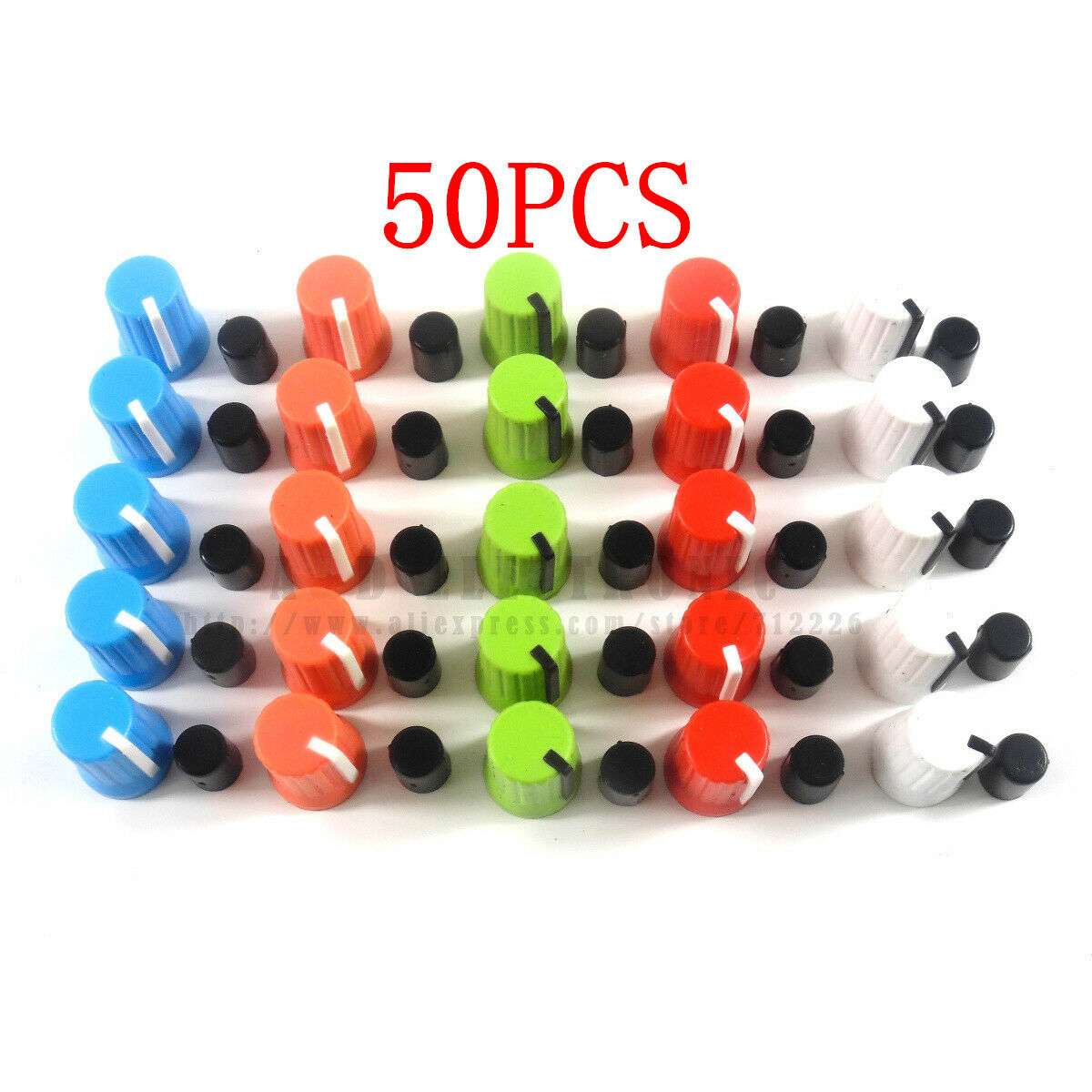 Colorful 50pcs/lot Rotary Control Knob fit For Pioneer XDJ-RX R1 RZ AERO DJM-T1