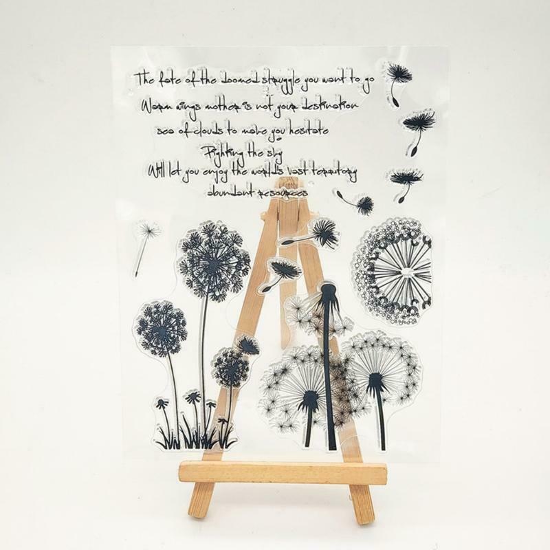 Dandelion Silicone Clear Seal Stamp DIY Scrapbooking Embossing Photo Album Decor