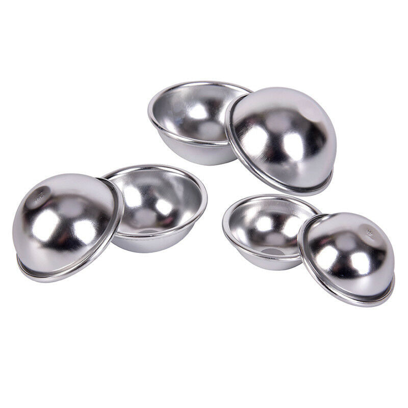 6x/3set Bath Bombs Aluminum Alloy Bath Bomb Mold Ball Shape DIY Bathing To.l8