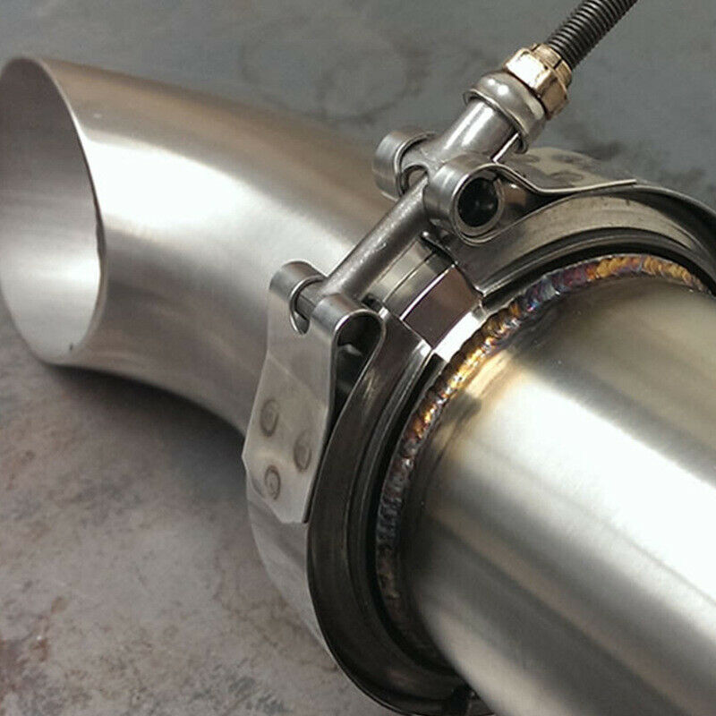 3" Inch Universal Stainless Steel V-Band Turbo Downpipe Exhaust Clamp Vband 76mm
