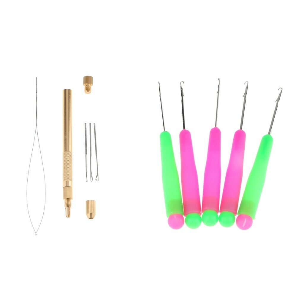 Ventilating Latch Pulling Loop Hooking Needles And Holder Kit Latch Hook Needle