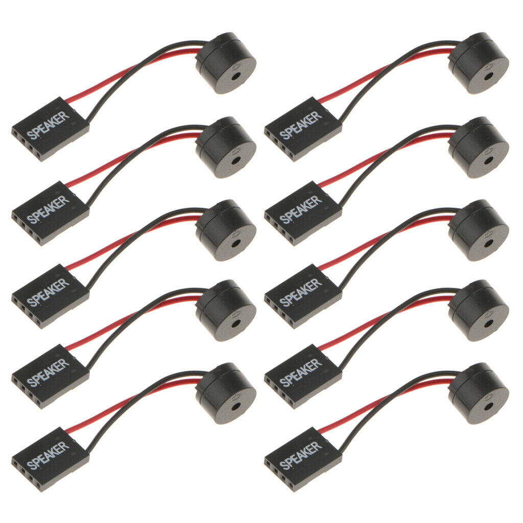 10pcs Motherboard PC Interanal Mini Onboard Case Alarm Buzzer Speaker