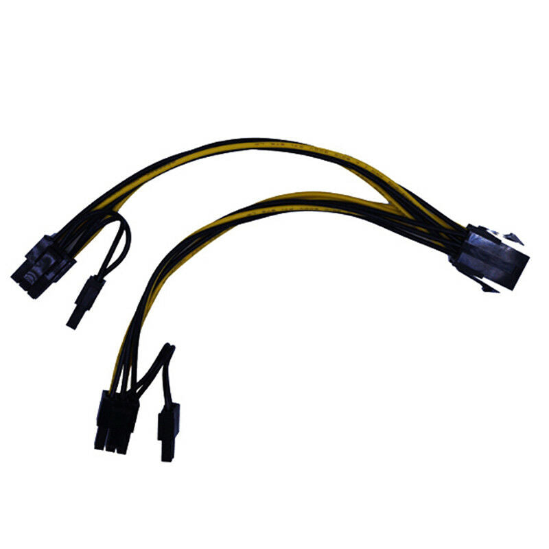 Video card 6pin to Double 8pin(6pin+2pin) connector cable extention cable.l8