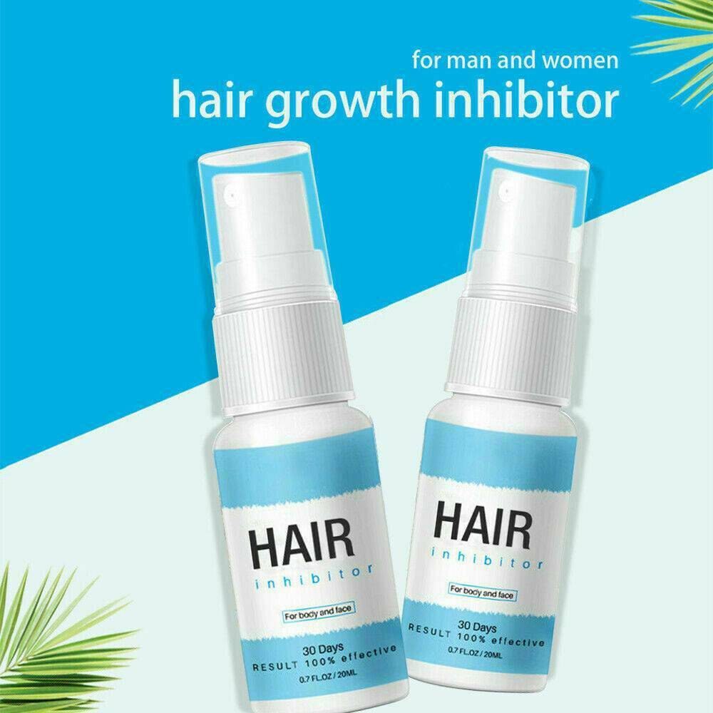 20ml Permanent Hair Natural Removal Spray Stop Hair Growth Inhibitor Removal AU