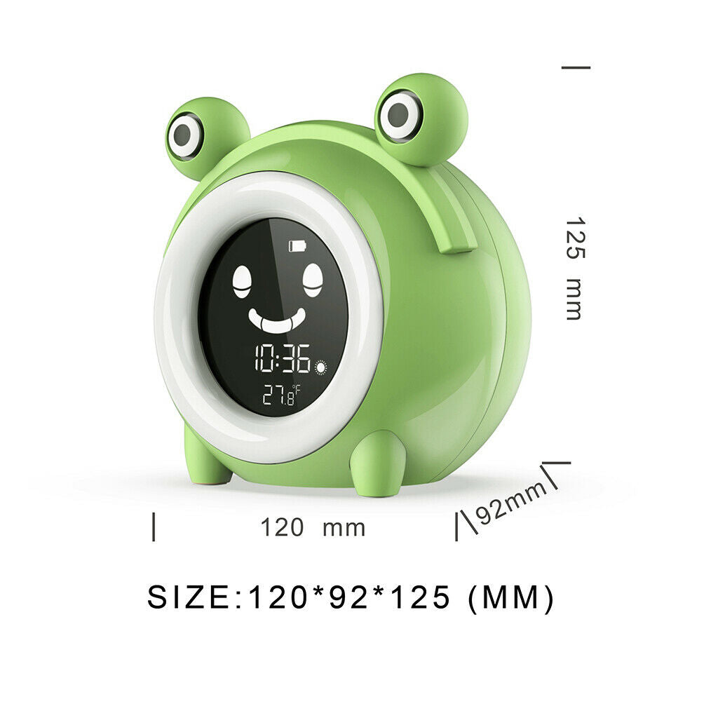 Kids Alarm Clock Child Sleep Trainer 12/24H Sound Machine Bedside Decoration