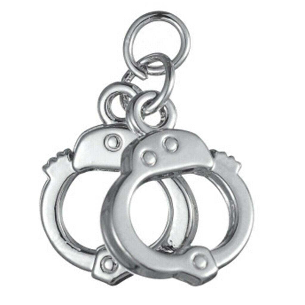 10pcs Handcuff Manacle Charm DIY Handmade Jewelry Making Accessories Sliver