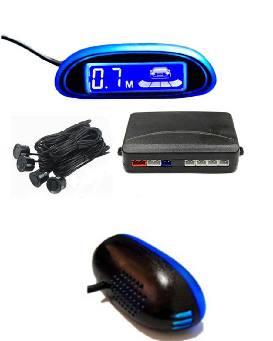 LED Display Human Voice Backup Radar Parking Sensor Monitor System Buzzer Alarm