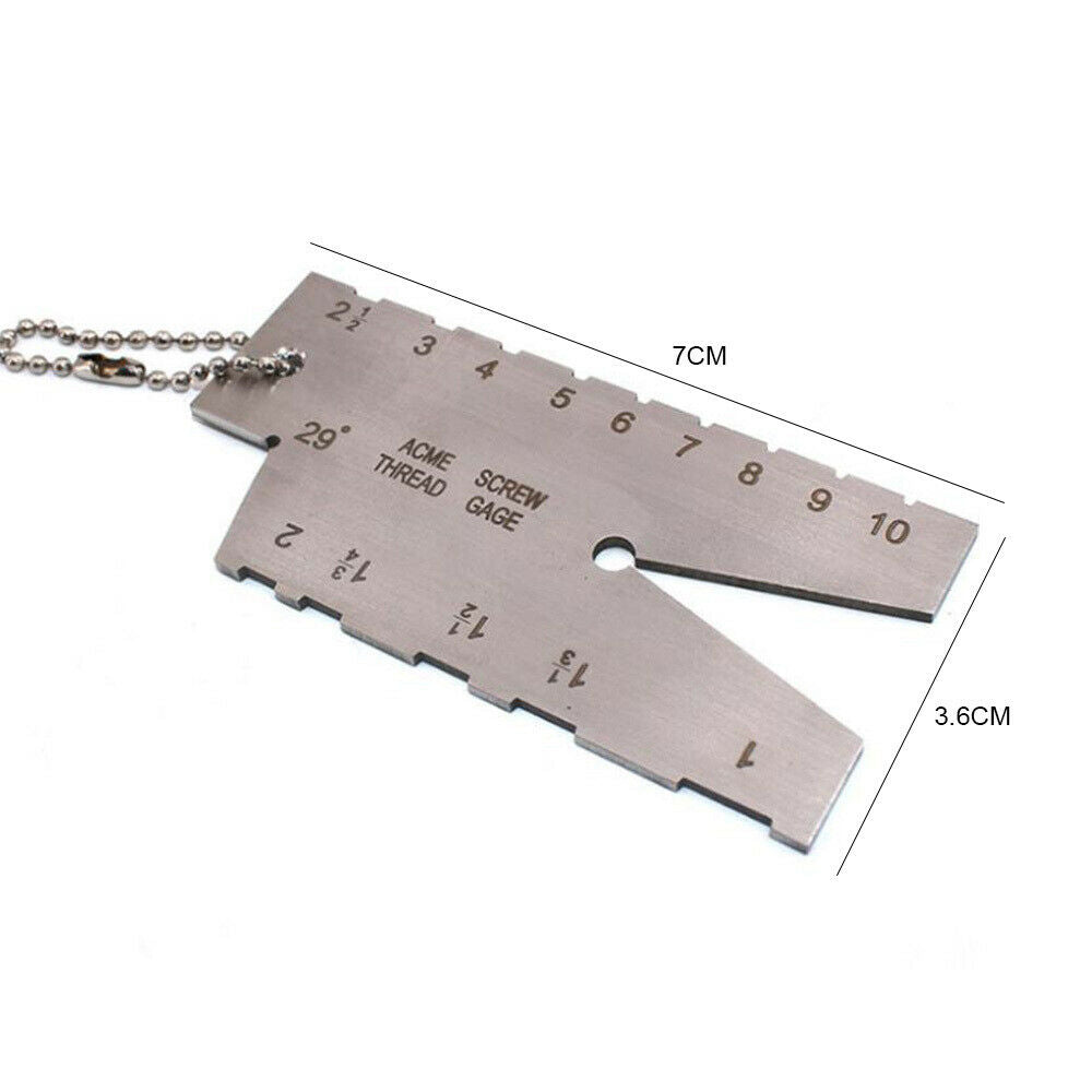 29/30 Degree Grinding Gage Thread Angle Ruler Metalworking Screw Thread Gauge LI