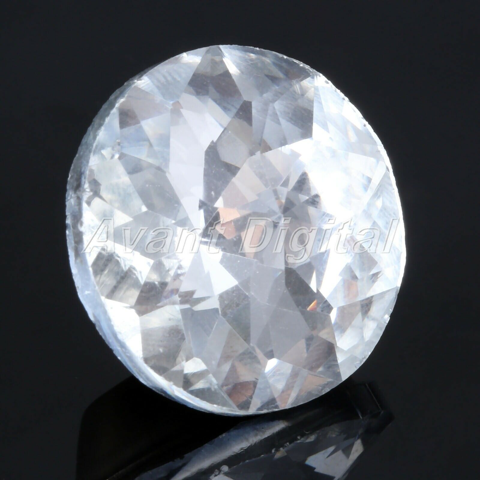 10Pcs 0.87" Diamond Crystal Clear Upholstery Buttons Home Makeovers Sofa Decor