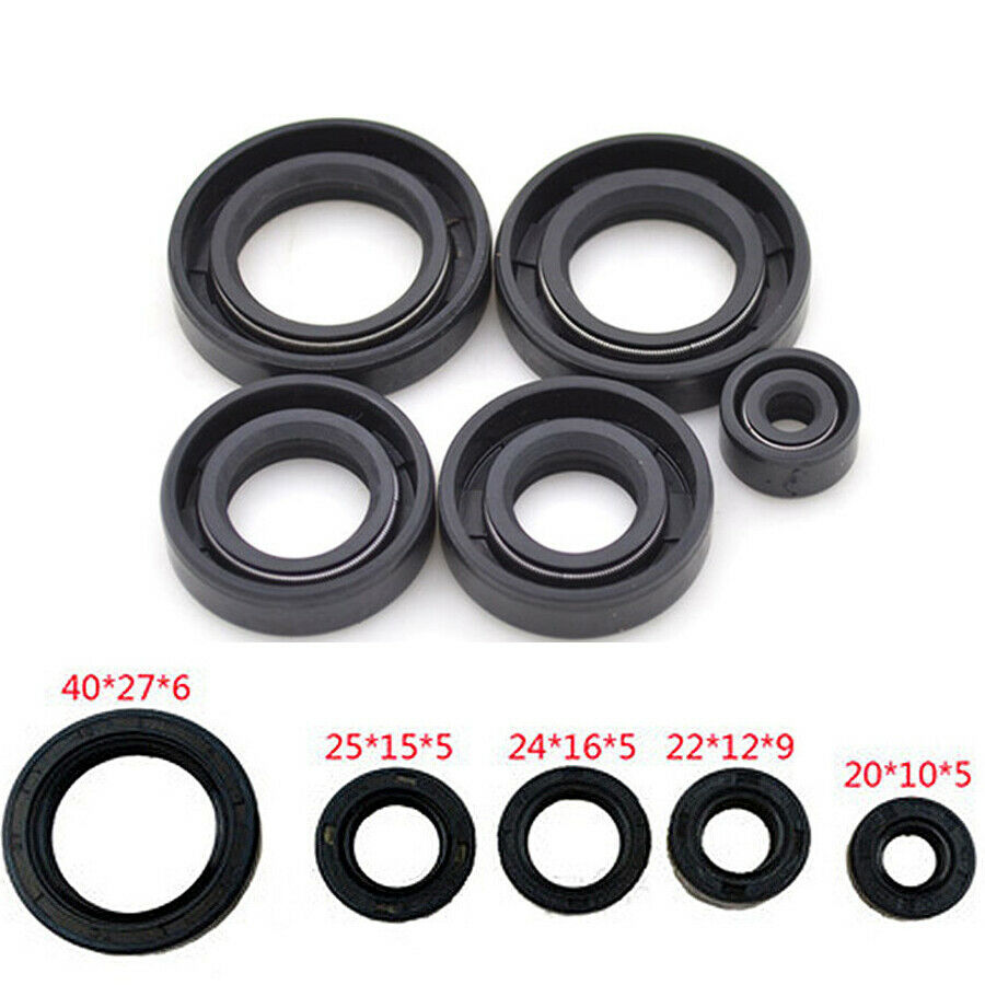 Motorcycle Engine Rubber Oil Seal Set For Suzuki GN125 GS125 Engine Accessories