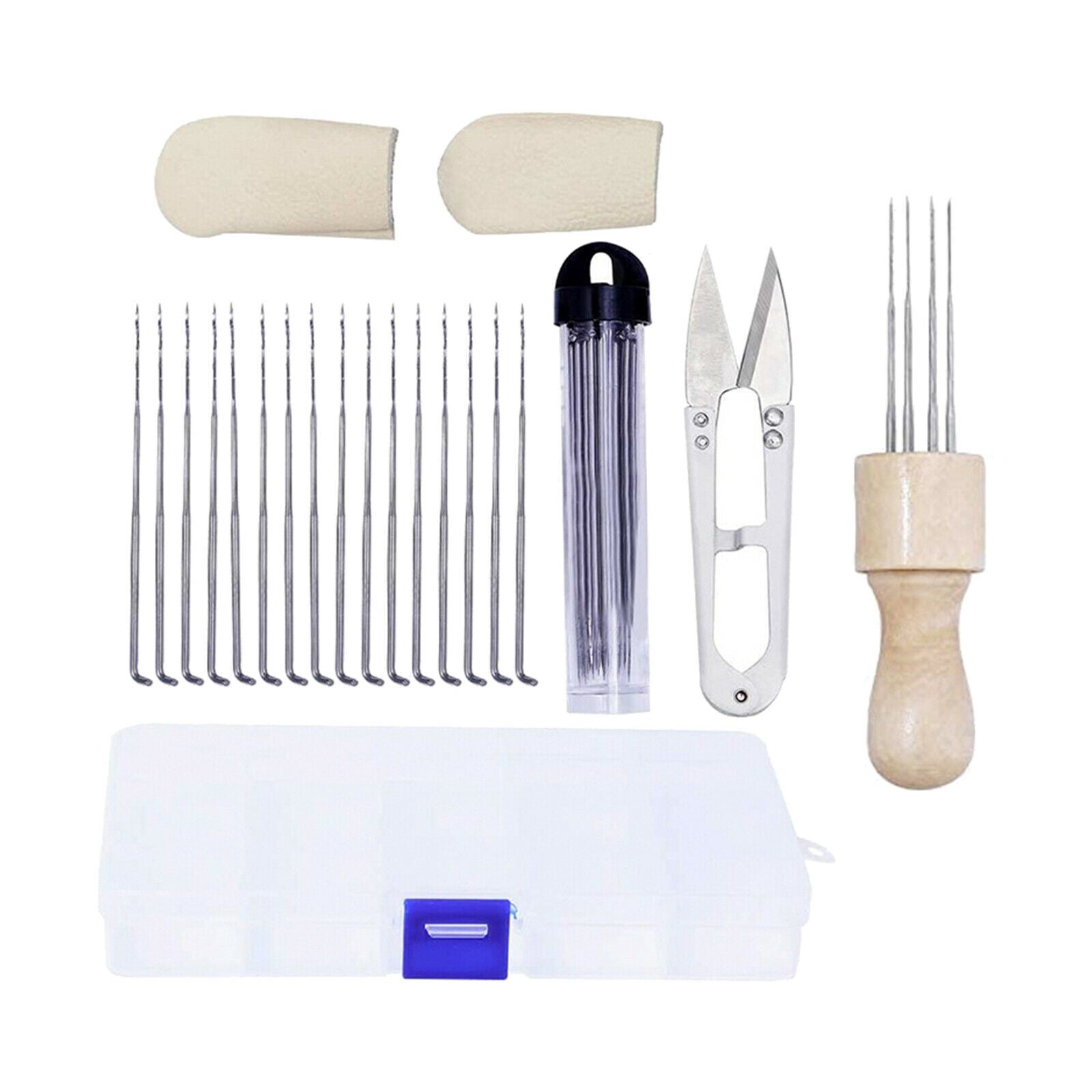 Complete Needle Felting Kits Felt Craft Supplies Needles Grip Punch Puncher