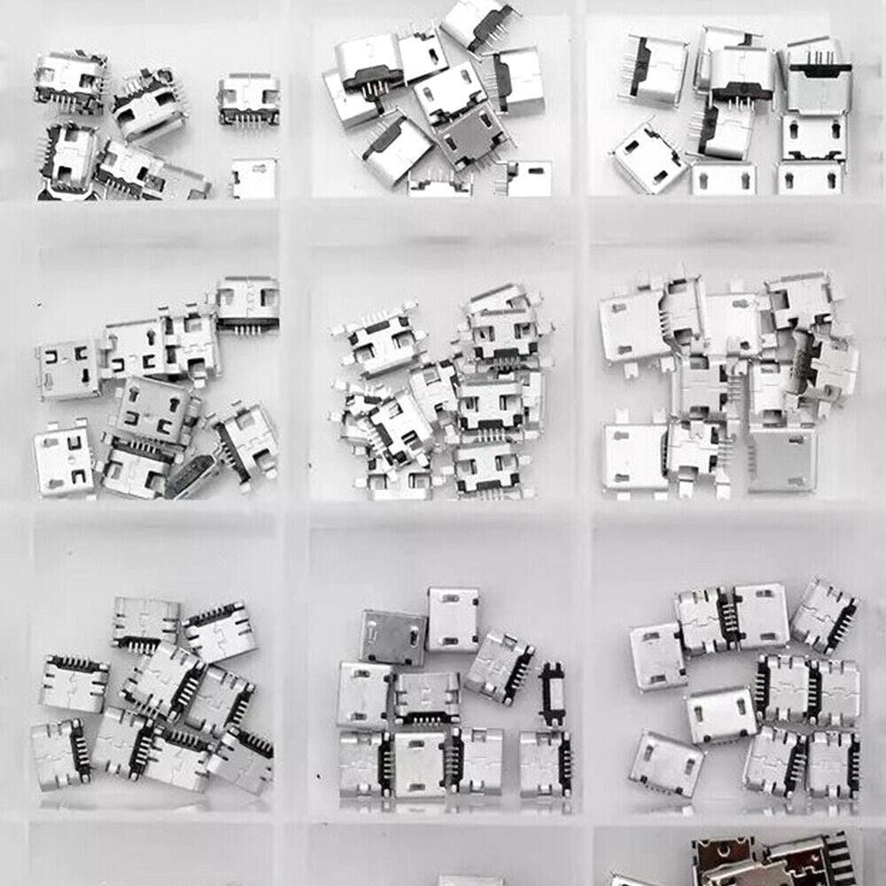 240Pcs 24 Models Socket Jack USB Set Charging Port For MP3/4/5 Huawei Lenovo ZTE