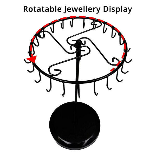 2Pcs Metal Rotating Display Rack for Jewelry, Pendant, Bracelet, Ear,  StoraV6M1