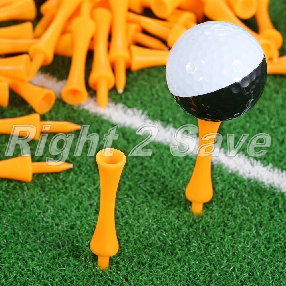 100Pcs/bag Plastic Step Down Golf Tees 70mm Height Control Practice Training