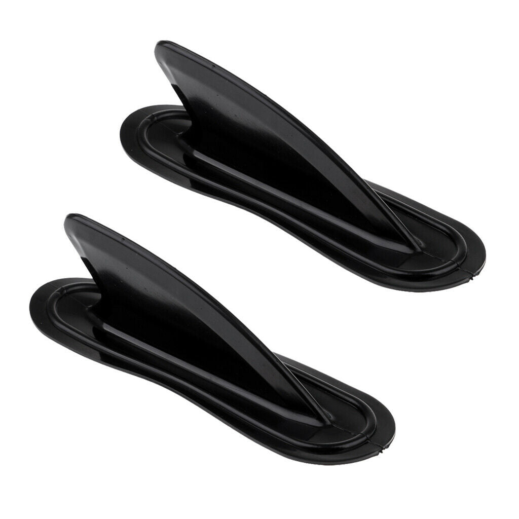 2xBlack Large Kayak Skeg Tracking Fin Integral for Canoe Boat Dinghy Accessories