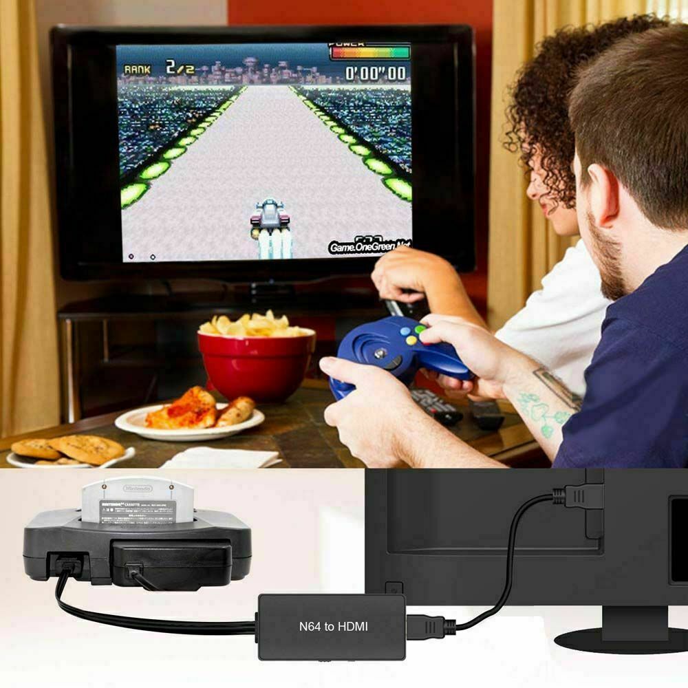 N64 to HDMI Compatible Converter USB Adapter Cable Video HD 1080P For TV Audio