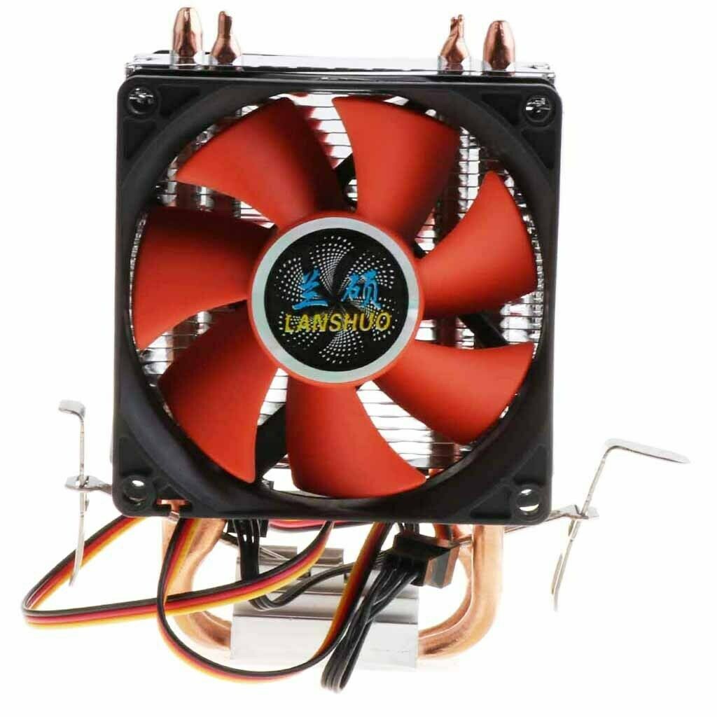 Dual Tower Computer Laptops CPU Cooling Fan 3 Pin CPU Cooler Radiator Heatsink