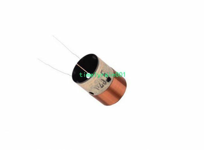 2pcs 25.5mm 8Ω Bass Speaker Voice Coils black aluminum Round wire Woofer Coil
