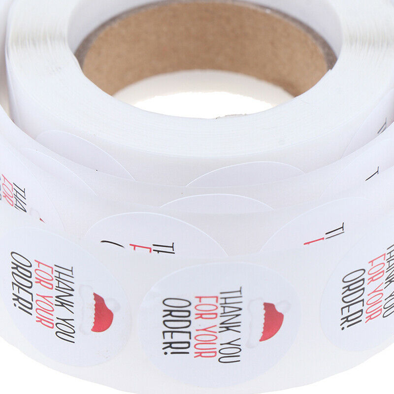 Round Paper Adhesive Stickers Thank You Stickers Baking Seal Label Sticke.l8