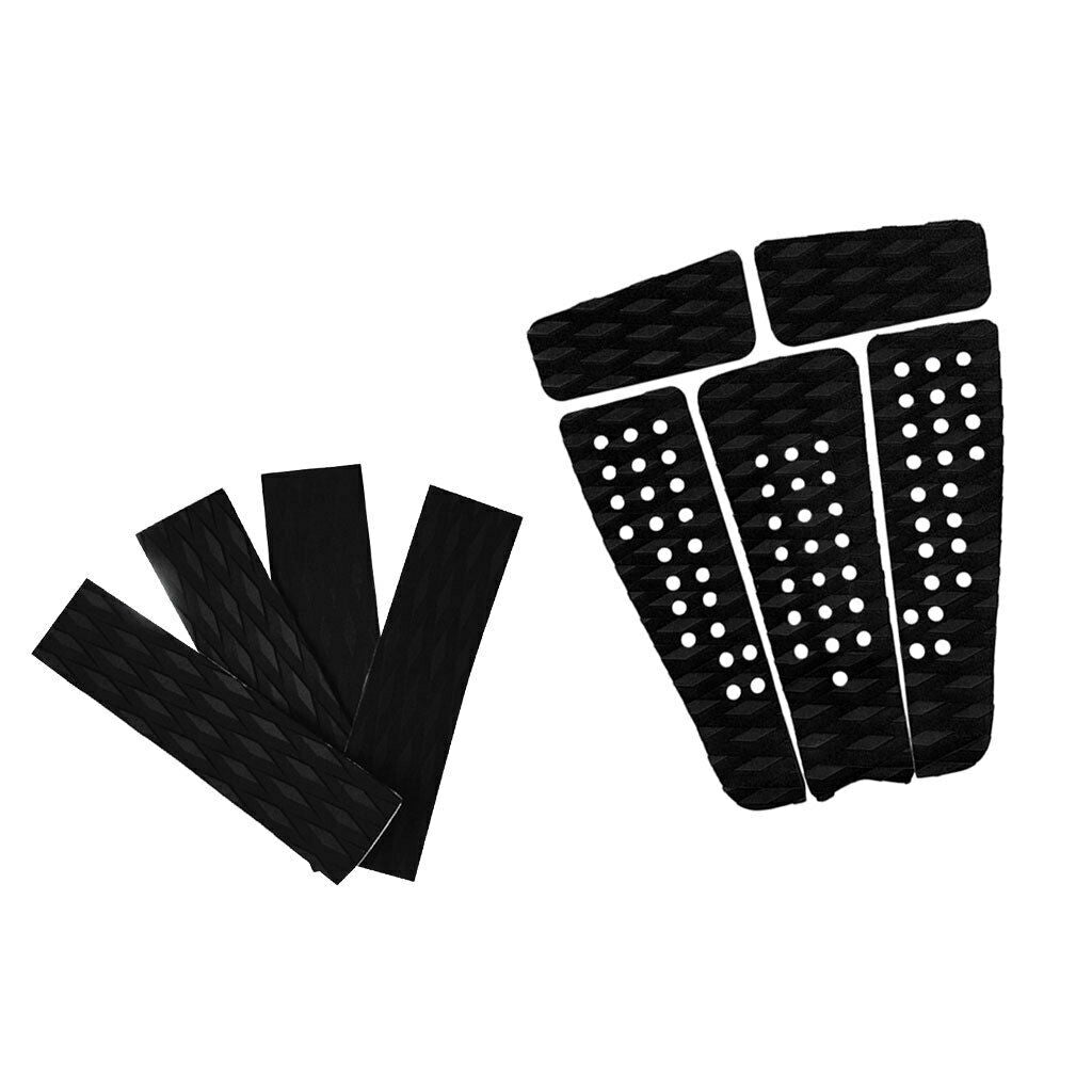 9 Pieces Non-slip Black EVA Surfboard Surf Traction Pad