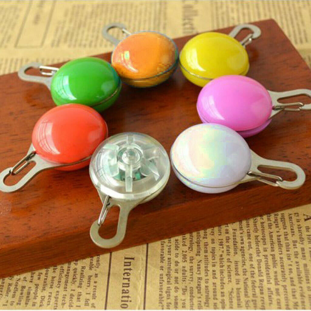2pcs Pet Dog Cat Puppy LED Flashing Pear Night Visible Pendant Pear