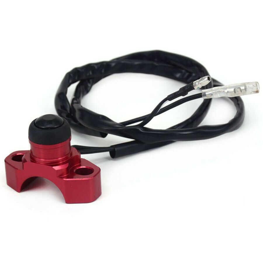 Red&Black Motorcycle Engine Stop Start Kill Switch Button with Waterproof Rubber
