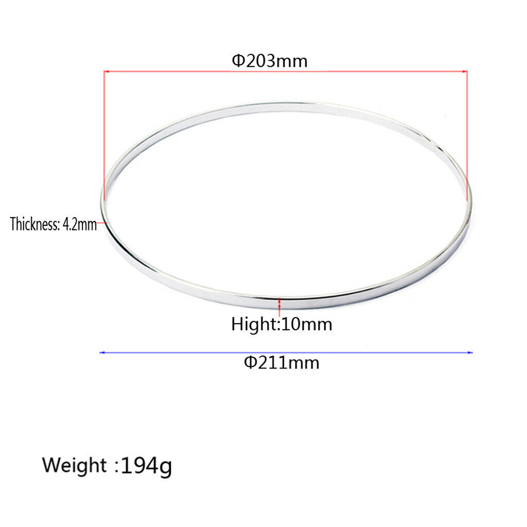 Banjo Hoop Chrome 8 Inches Accessory For Ukulele