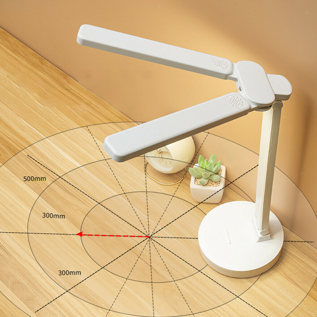 LED Desk Lamp Double Head 3600mAh Modern Table Lamp for Home Office Children