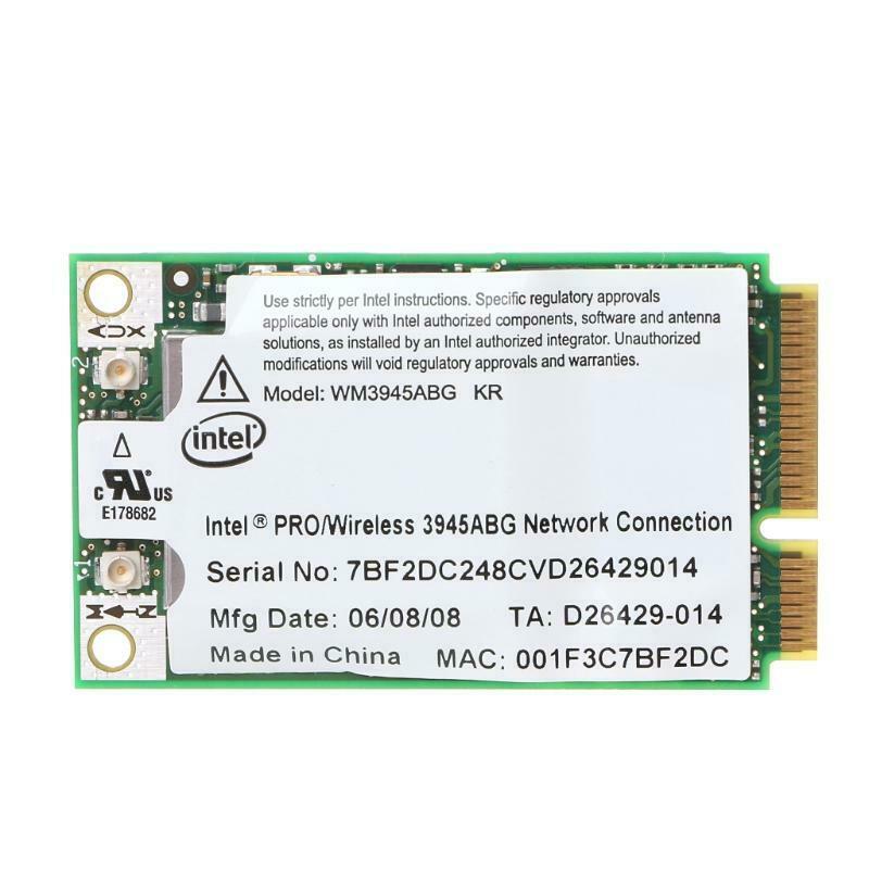 New WM3945ABG Mini PCI-E Wireless WIFI Card 54M 802.11A/B/G For Dell ASUS Laptop