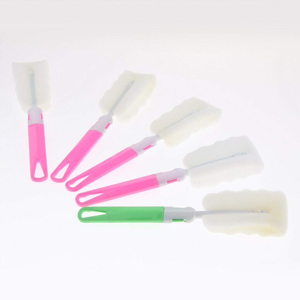 5pcs Brush Durable Brush Sponge Brush Cleaning Brush For Cups