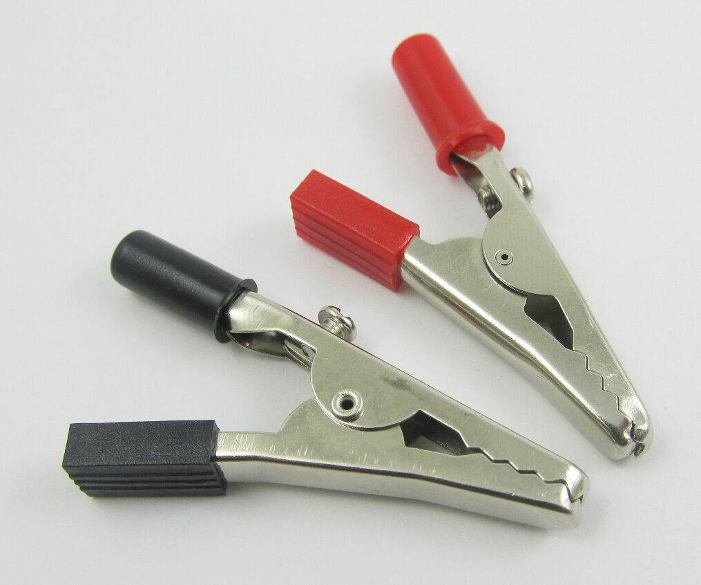 10pcs Alligator Clip to 4mm Banana Female Jack Test Power Adapter 55mm