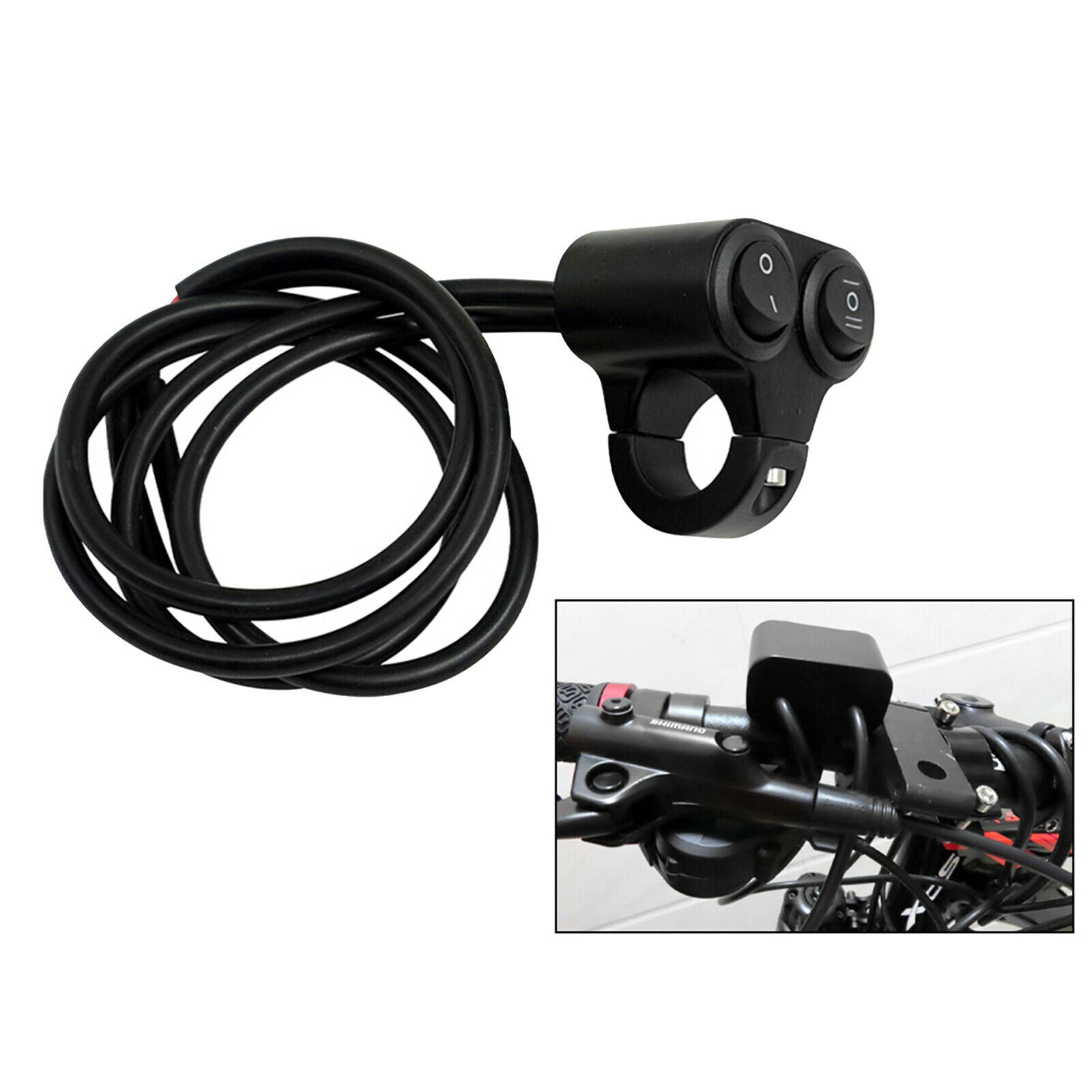 2in1 7/8inch Motorcycle Headlight Electric Switch Motor ON OFF Part New