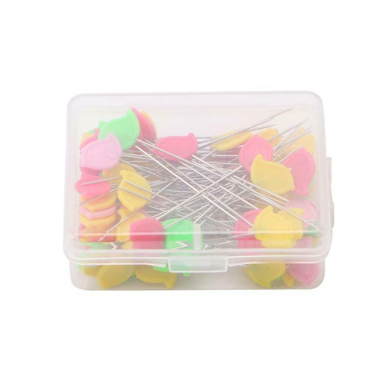 80Pcs Patchwork Pin Bird Button Head Pins DIY Quilting Tool Sewing Accessories
