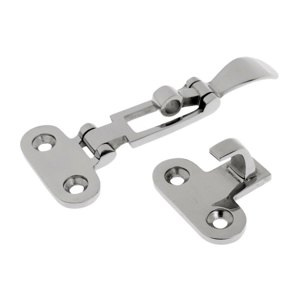 Stainless Steel Marine Boat Anti-Rattle Latches Hold Down Clamp 11cm x 5cm