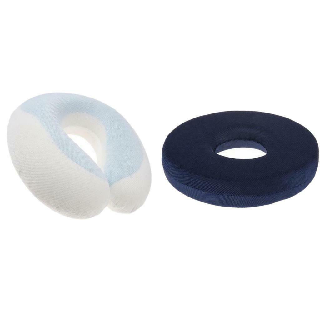 2x Coccyx Cradle Cushion Neck Pillow Foam Face Earpiece