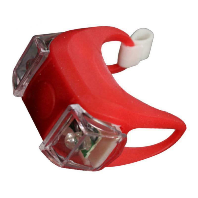 3 Pieces Bicycle Light 2-LED Bike Headlight Taillight Saddle Lamp Flashlight