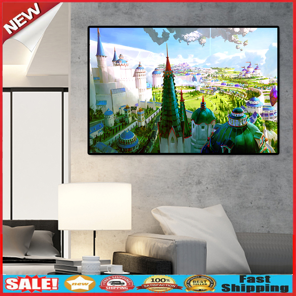 1000pcs DIY Paper Jigsaw Floating Castle Puzzle Assembling Picture Decor @