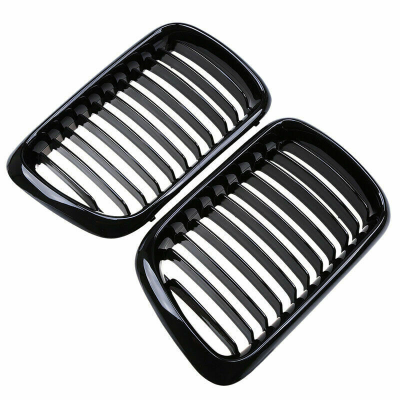 For BMW E36 3 Series E36 Sedan 1996â€“1998 Gloss Black Front Kidney Grilles Grill