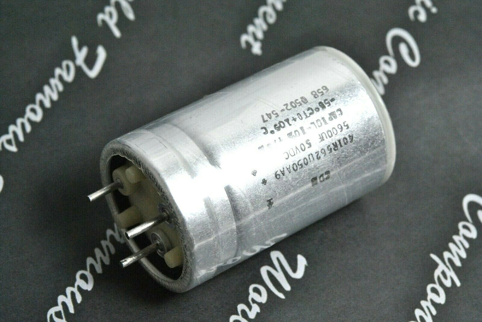 1pcs-Cornell Dubilier 5600uF 50V 401R562U050AA9 3-PIN Capacitor - CDE
