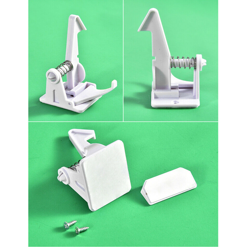 10x Children's Baby Proofing Safety Cabinet Spring Locks Drawer Hidden Latch